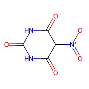 5-Nitrobarbituric acid structure