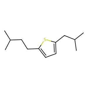 Thiophene, 2-isobutyl-5-isopentyl- structure