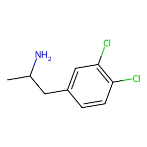 3,4-二氯-α-甲基苯乙胺 structure