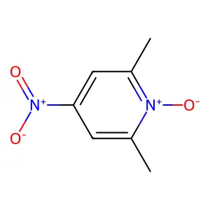 4-硝基-2,6-二甲基吡啶-N-氧化物 structure