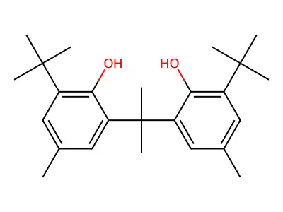 Phenol, 2,2'-(1-methylethylidene)bis[6-(1,1-dimethylethyl)-4-methyl- structure