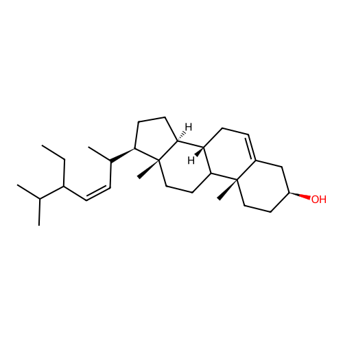 (3beta,22E,24R)-Stigmasta-5,22-dien-3-ol structure