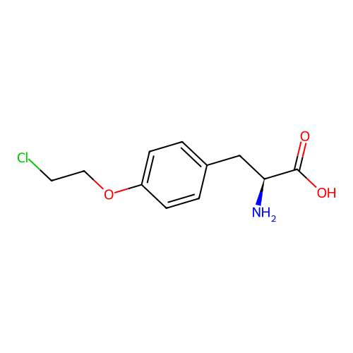 (S)-2-Amino-3-(4-(2-chloroethoxy)phenyl)propanoic acid structure