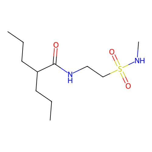 Pentanamide, N-[2-[(methylamino)sulfonyl]ethyl]-2-propyl- structure