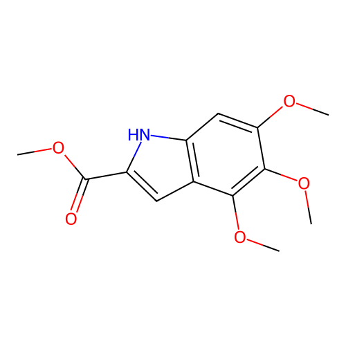 methyl 4,5,6-trimethoxy-1H-indole-2-carboxylate structure
