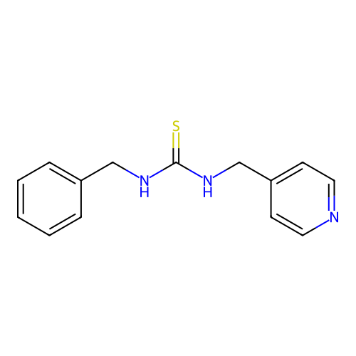 1-Benzyl-3-(pyridin-4-ylmethyl)thiourea structure