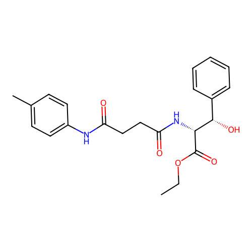 ethyl (2R,3S)-3-hydroxy-2-[[4-(4-methylanilino)-4-oxobutanoyl]amino]-3-phenylpropanoate structure