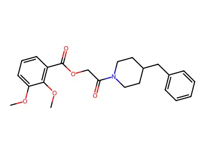 [2-(4-Benzylpiperidin-1-yl)-2-oxoethyl] 2,3-dimethoxybenzoate structure