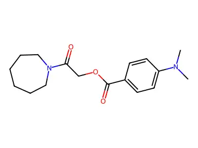 [2-(Azepan-1-yl)-2-oxoethyl] 4-(dimethylamino)benzoate structure
