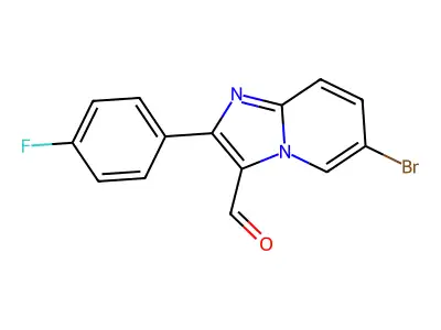 6-Bromo-2-(4-fluorophenyl)imidazo[1,2-a]pyridine-3-carbaldehyde structure