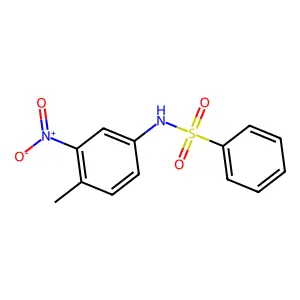 N-(4-甲基-3-硝基苯基)苯磺酰胺 structure