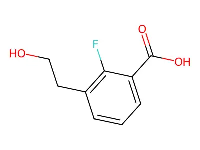 2-fluoro-3-(2-hydroxyethyl)benzoic Acid structure
