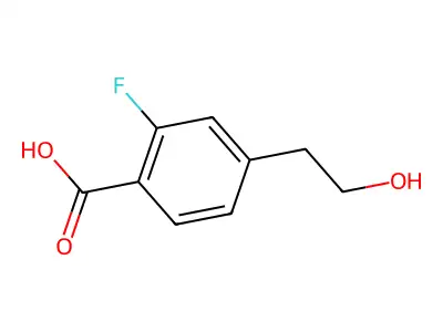 2-fluoro-4-(2-hydroxyethyl)benzoic Acid structure
