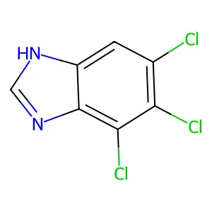4,5,6-trichloro-1H-benzoimidazole structure