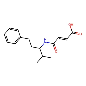 4-[(4-Methyl-1-phenylpentan-3-yl)amino]-4-oxobut-2-enoic acid structure