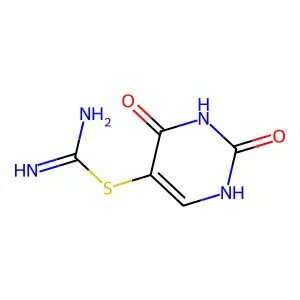 Uracil, 5-amidinothio- structure