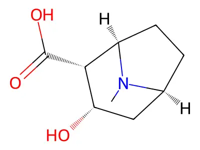 芽子鹼 structure