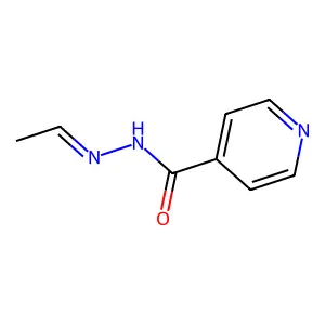 4-Pyridinecarboxylic acid, 2-ethylidenehydrazide structure