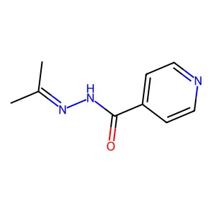 N'-(propan-2-ylidene)isonicotinohydrazide structure
