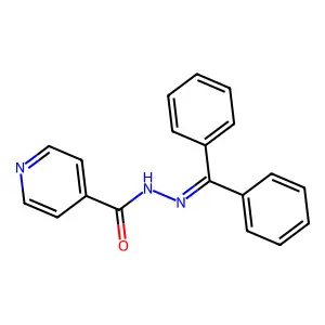 异烟酸二苯基亚甲基酰肼 structure