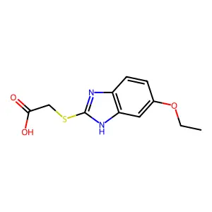 2-((6-Ethoxy-1H-benzo[d]imidazol-2-yl)thio)acetic acid structure