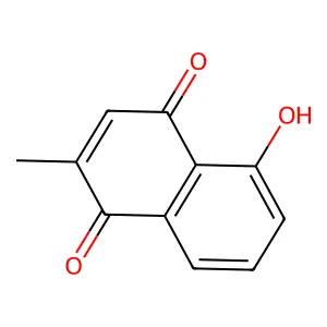 白花丹素 structure
