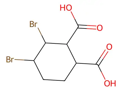 3,4-Dibromohexahydrophthalic acid structure