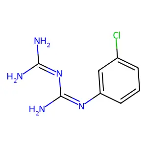 N-(3-氯苯基)亚氨基二碳亚氨二胺 structure