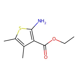 Ethyl 2-amino-4,5-dimethyl3-thenoate structure