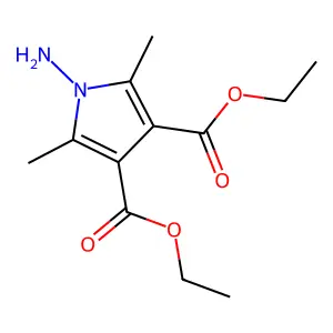 1-Amino-2,5-dimethyl-1H-pyrrole-3,4-dicarboxylic acid diethyl ester structure