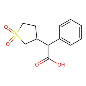 2-(1,1-Dioxothiolan-3-yl)-2-phenylacetic acid structure