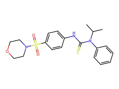 3-(4-Morpholin-4-ylsulfonylphenyl)-1-phenyl-1-propan-2-ylthiourea structure