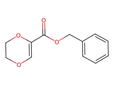 Benzyl 5,6-dihydro-1,4-dioxine-2-carboxylate structure