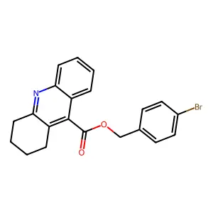 4-Bromobenzyl 1,2,3,4-tetrahydro-9-acridinecarboxylate structure