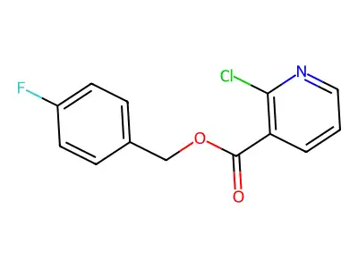 (4-Fluorophenyl)methyl 2-chloropyridine-3-carboxylate structure