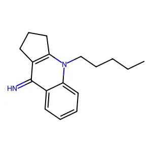 4-pentyl-1,2,3,4-tetrahydro-9H-cyclopenta[b]quinolin-9-imine structure