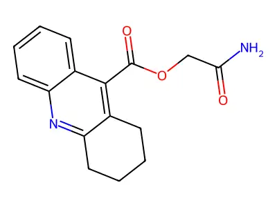 (2-Amino-2-oxoethyl) 1,2,3,4-tetrahydroacridine-9-carboxylate structure