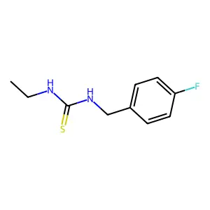 1-Ethyl-3-(4-fluorobenzyl)thiourea structure