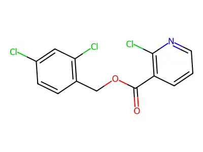 (2,4-Dichlorophenyl)methyl 2-chloropyridine-3-carboxylate structure