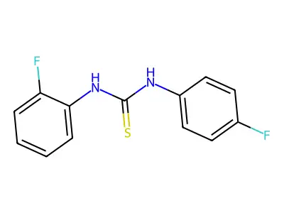 1-(2-Fluorophenyl)-3-(4-fluorophenyl)thiourea structure