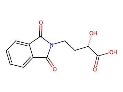(S)-(+)-2-Hydroxy-4-phthalimidobutyric Acid structure