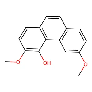 3,6-Dimethoxy-4-phenanthrenol structure