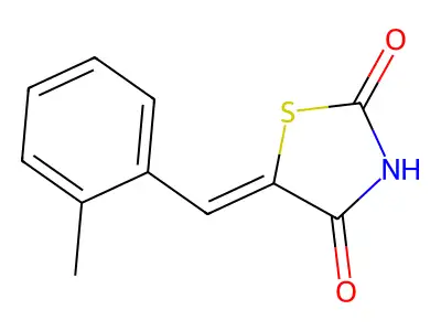 5-[(2-Methylphenyl)methylidene]-1,3-thiazolidine-2,4-dione structure