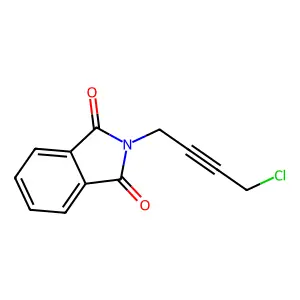 2-(4-chlorobut-2-yn-1-yl)-2,3-dihydro-1H-isoindole-1,3-dione structure