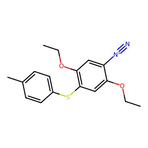 Benzenediazonium, 2,5-diethoxy-4-[(4-methylphenyl)thio]- structure
