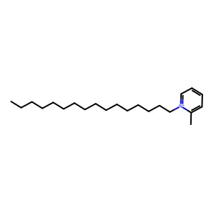 1-Hexadecyl-2-methylpyridinium structure