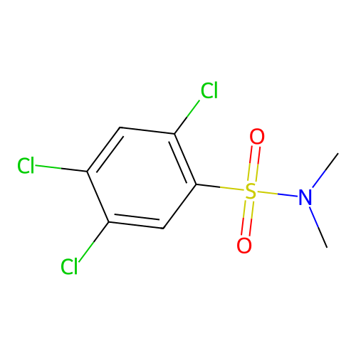 Dimethyl[(2,4,5-trichlorophenyl)sulfonyl]amine structure