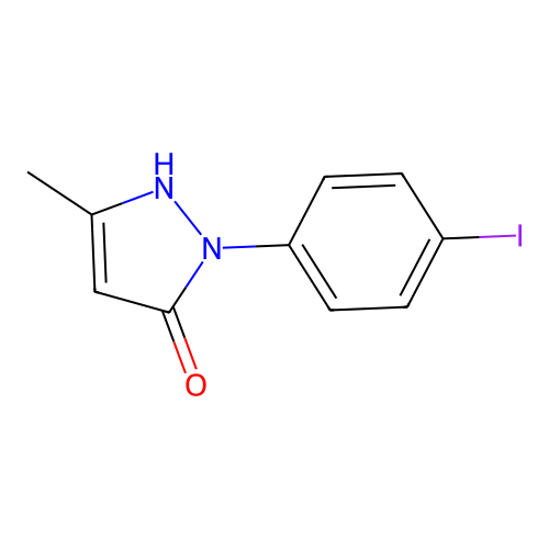 1,2-Dihydro-2-(4-iodophenyl)-5-methyl-3H-pyrazol-3-one structure