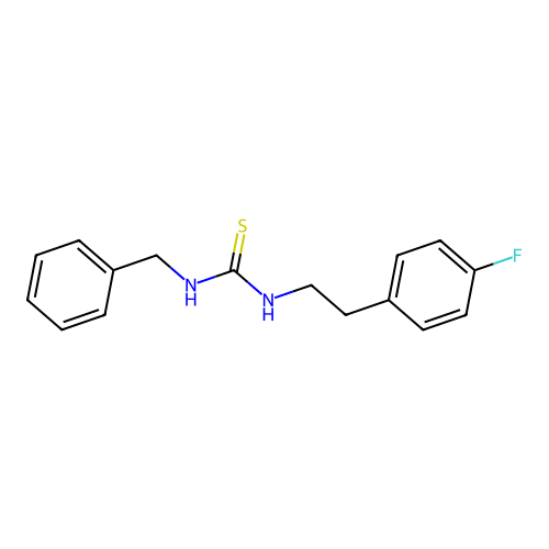 1-Benzyl-3-[2-(4-fluorophenyl)ethyl]thiourea structure