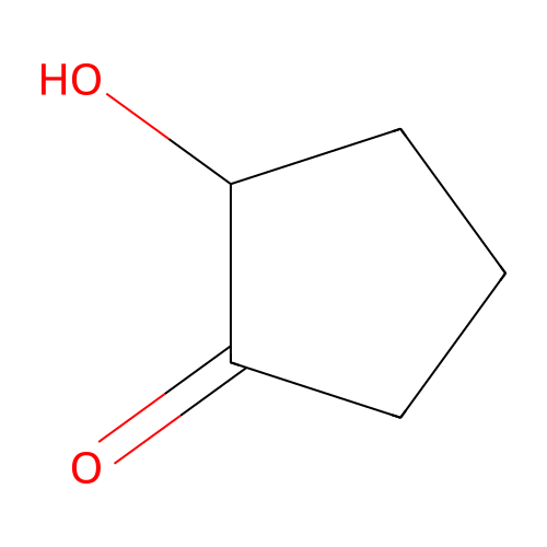 2-Hydroxycyclopentanone structure